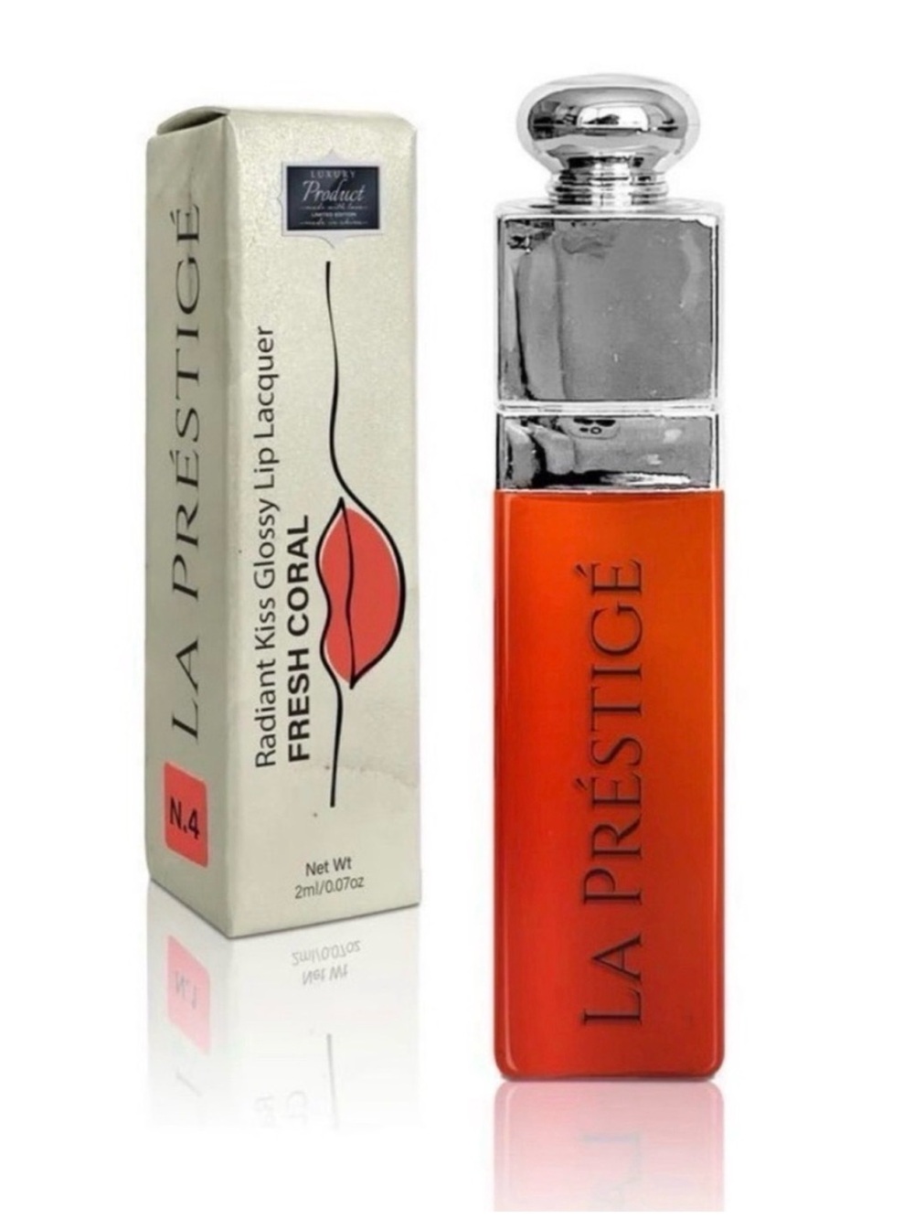 Predire LA PRESTIGE Radiant Kiss Lip Lacquer - Fresh Coral